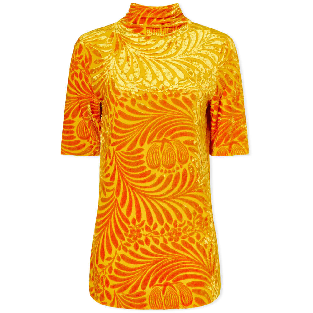 

Футболка Jil Sander Short Sleeve Velvet Top, Оранжевый
