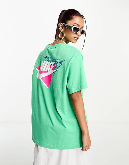 

Весенне-зеленая футболка Nike с винтажным принтом на спине, Зеленый