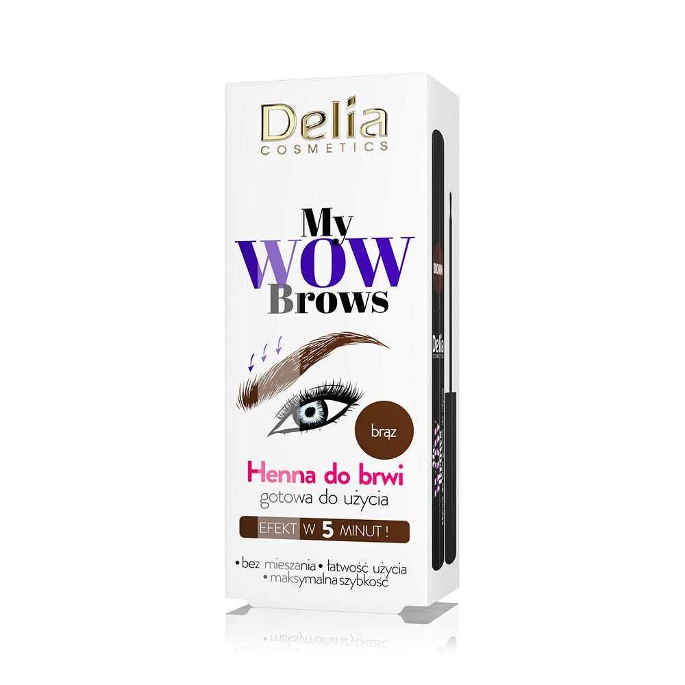 

Delia My Wow Brows хна для бровей 4.0 Коричневый 6мл