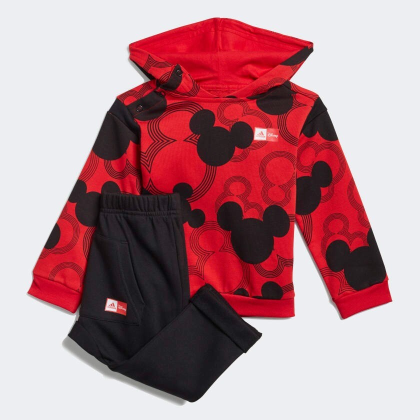 

Детский комплект Adidas Sportswear Mickey Mouse, 2 предмета, красный/черный