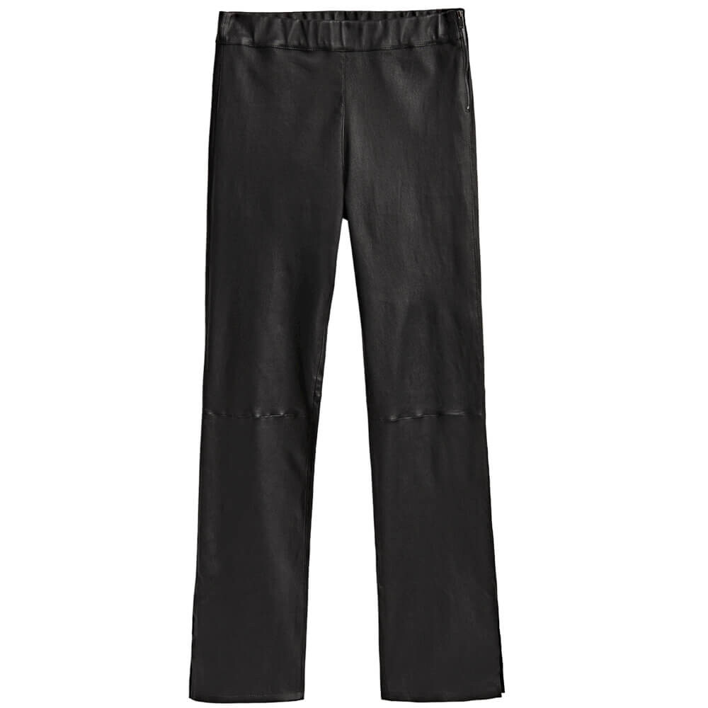 

Леггинсы Massimo Dutti Leather, черный