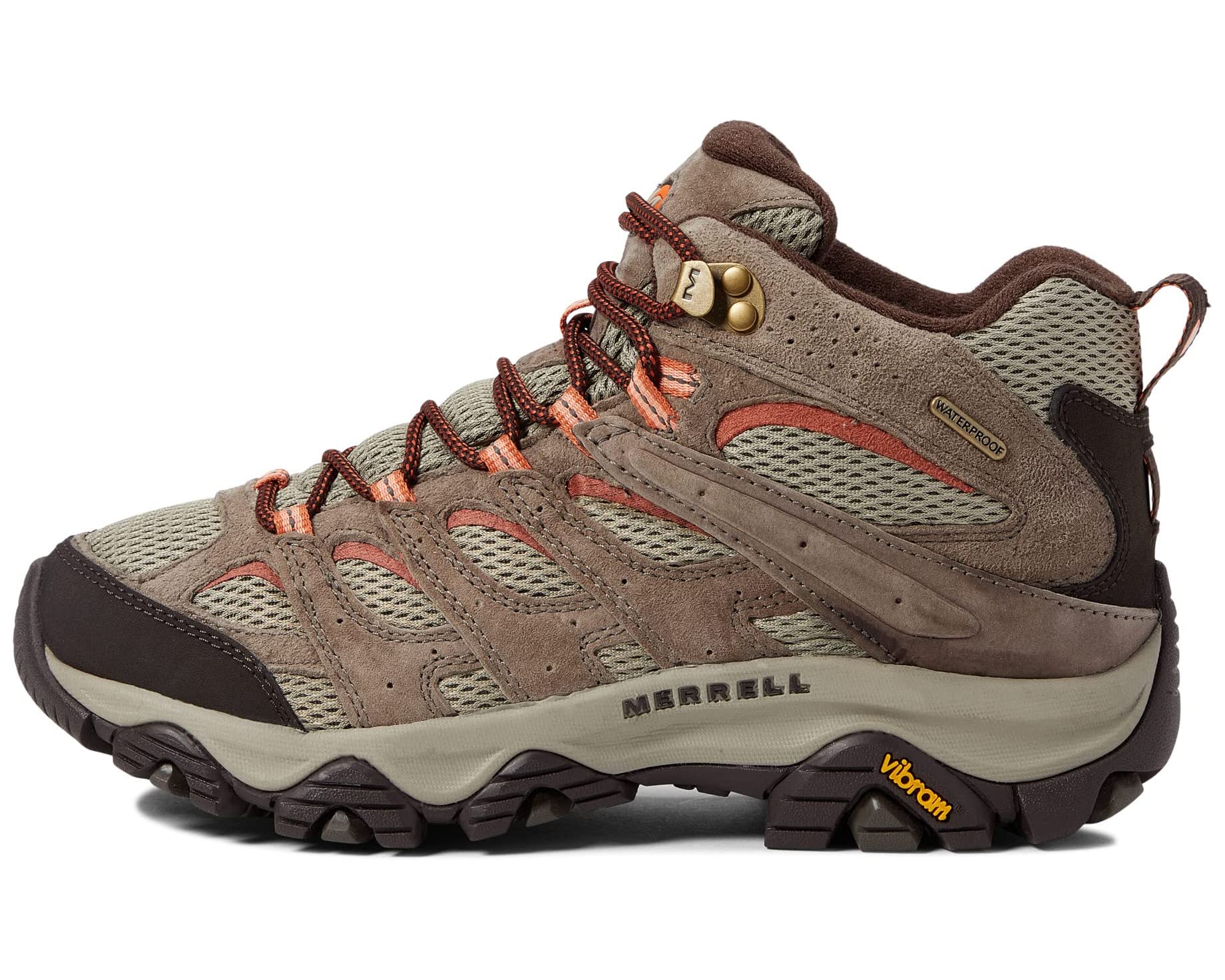 Кроссовки Moab 3 Mid Waterproof Merrell, банджи-шнур - фото