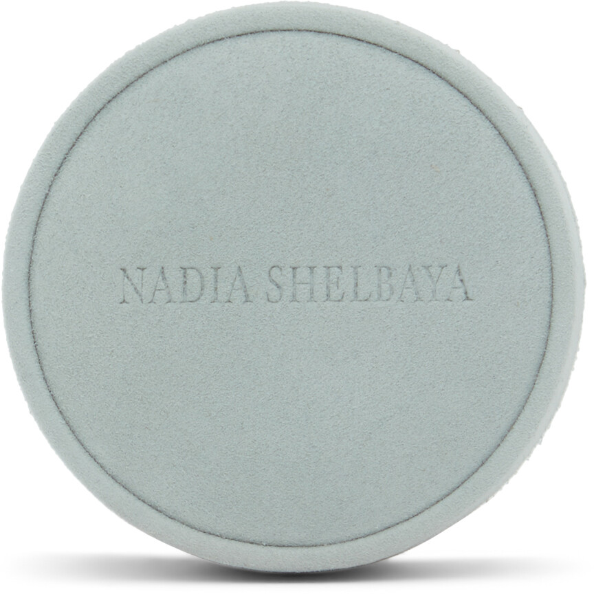 

Зеленый замшевый футляр для ювелирных изделий Nadia Shelbaya
