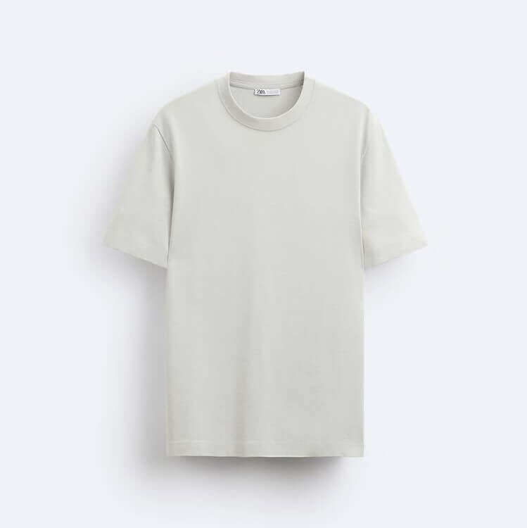 

Футболка Zara Basic, серый