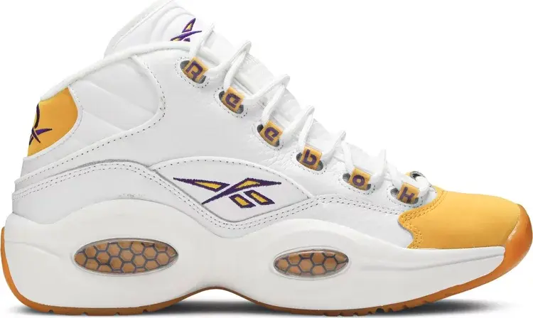 

Кроссовки question mid 'yellow toe' Reebok, желтый