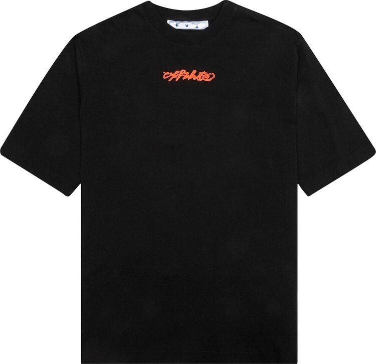 

Футболка Off-White Arrow On Canvas Short-Sleeve Skate Tee 'Black/Multicolor', черный