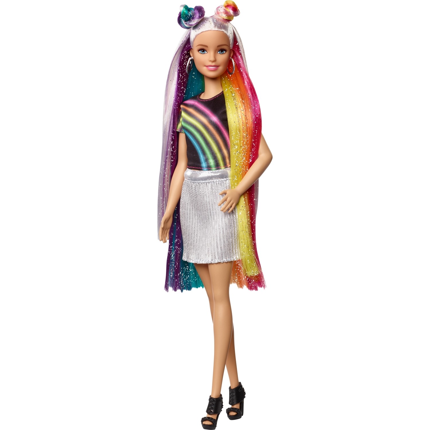 Кукла Barbie с радужными волосами FXN96