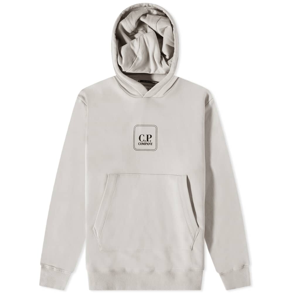 

Толстовка C.P. Company Metropolis Box Logo Popover Hoody, Серый