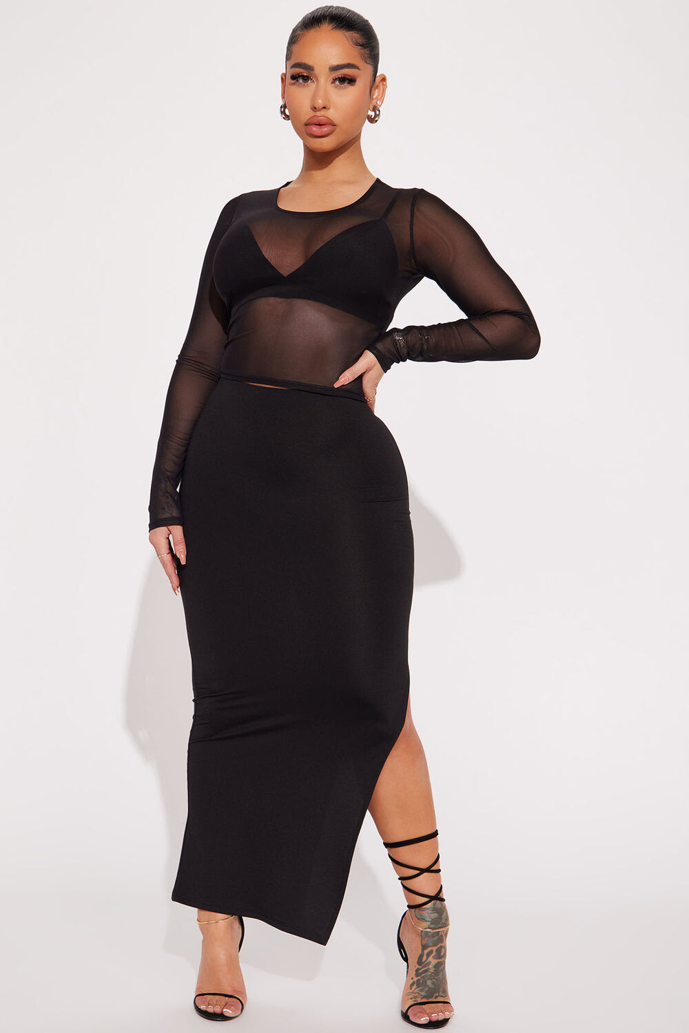 

Юбка Fashion Nova BJ47114, черный