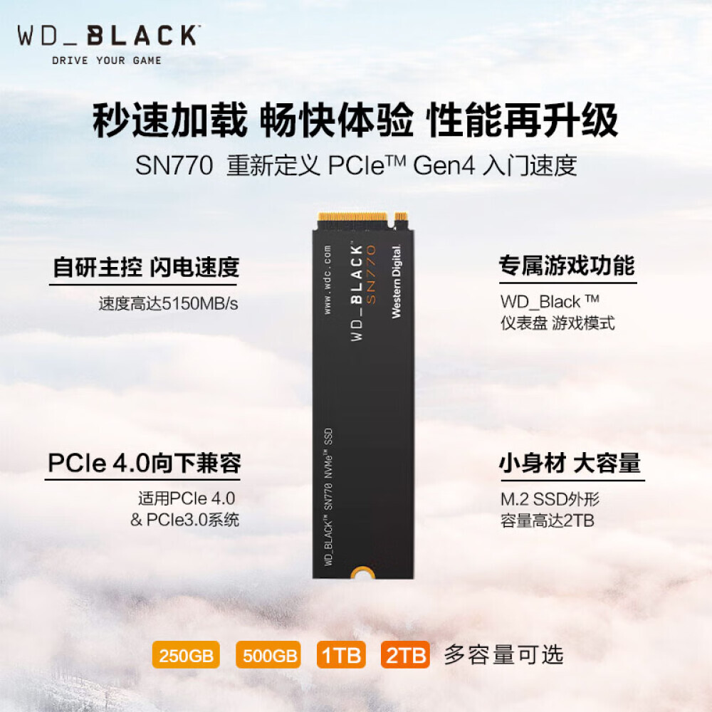 

SSD-накопитель Western Digital Black SN770 250GB