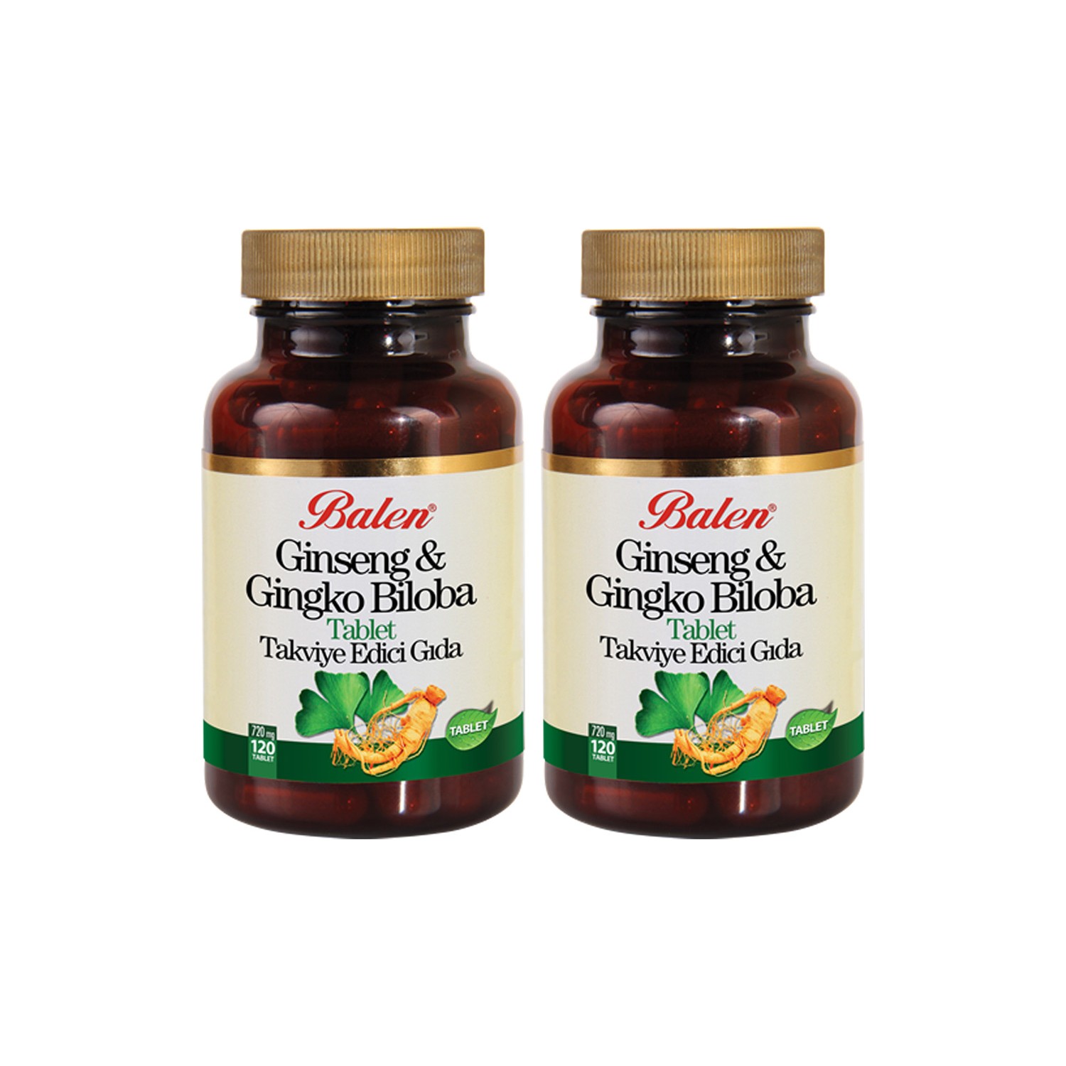 maxler ginkgo biloba organic 120 mg 60 caps Активная добавка Balen Ginseng & Ginkgo Biloba Tablet Supplement, 2 штуки