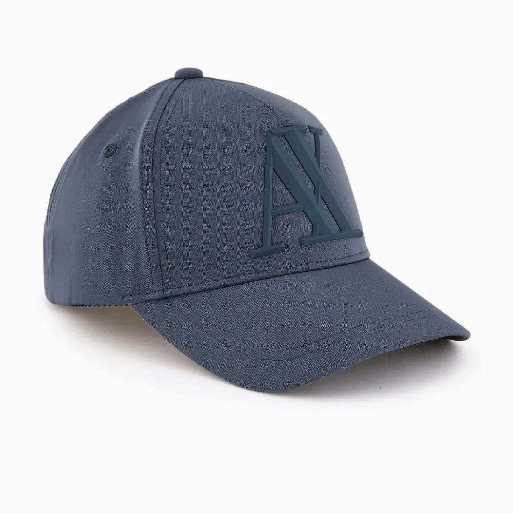 

Бейсболка Armani Exchange Rubberised Logo, серый