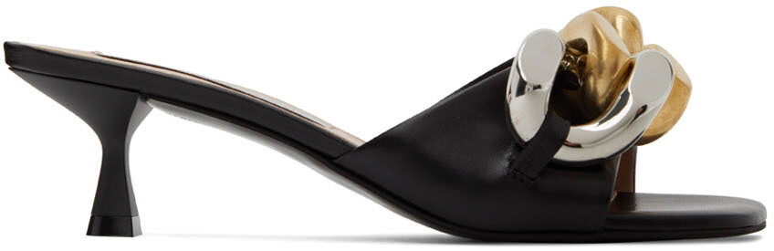 

Черные босоножки на каблуке Falabella Stella McCartney