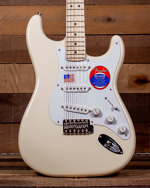 Fender Eric Clapton Stratocaster, Maple FB, Olympic White Eric Clapton Stratocaster?, Maple Fingerboard, Olympic White fender eric clapton stratocaster pewter us22054542 plek d