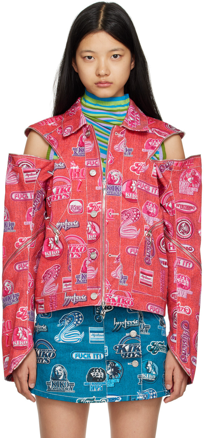 

Розовая джинсовая куртка Hysteric Glamour Edition Kiko Kostadinov
