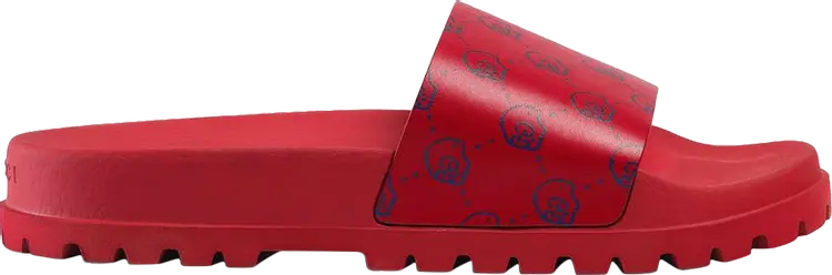 

Кроссовки Gucci Slide Skull, красный