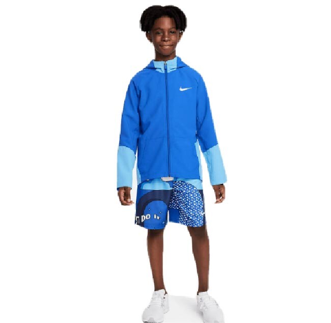 

Куртка Nike Dry Fit Junior (Boy) Training Woven, синий/голубой