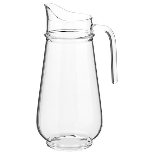 Кувшин для воды 1.7 л. Ikea, прозрачный кувшин стеклянный gipfel corse 7230