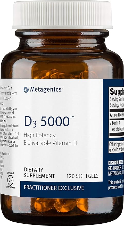 цена Metagenics Витамин D3 5000 МЕ — добавка витамина D, 120 шт.