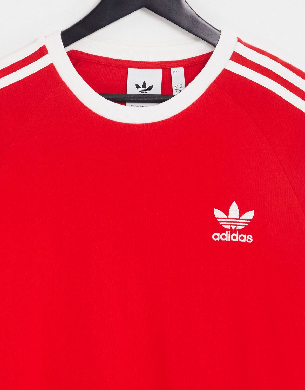 Заказать Красная футболка с 3 полосками adidas Originals Adicolor ...