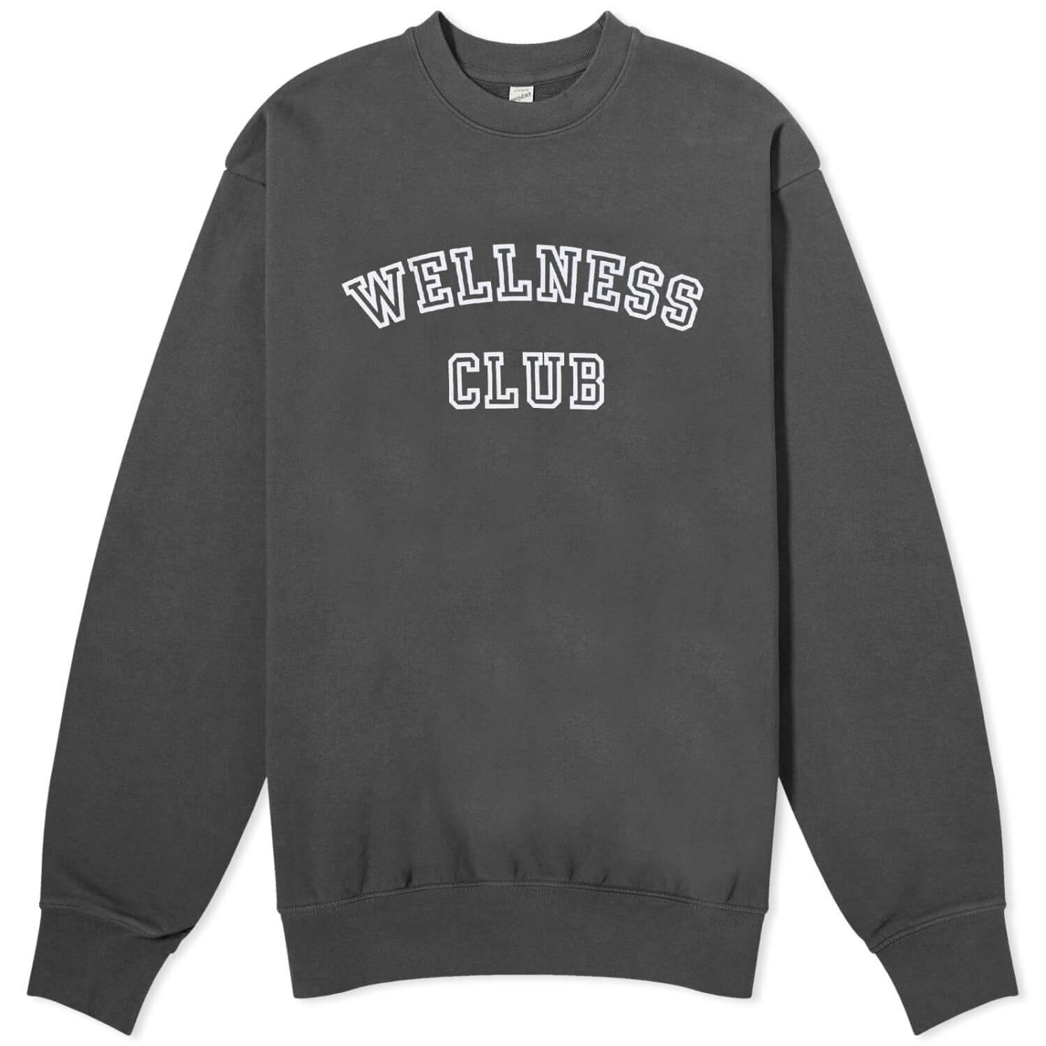 

Свитшот Sporty & Rich Wellness Club Flocked, черный
