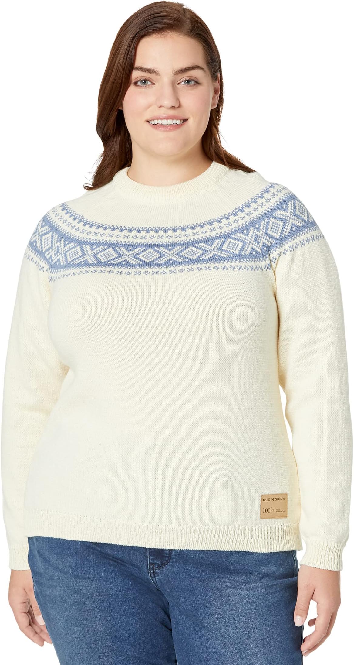 

Свитер Dale of Norway Vågsøy Sweater, цвет Off-White Blue Shadow