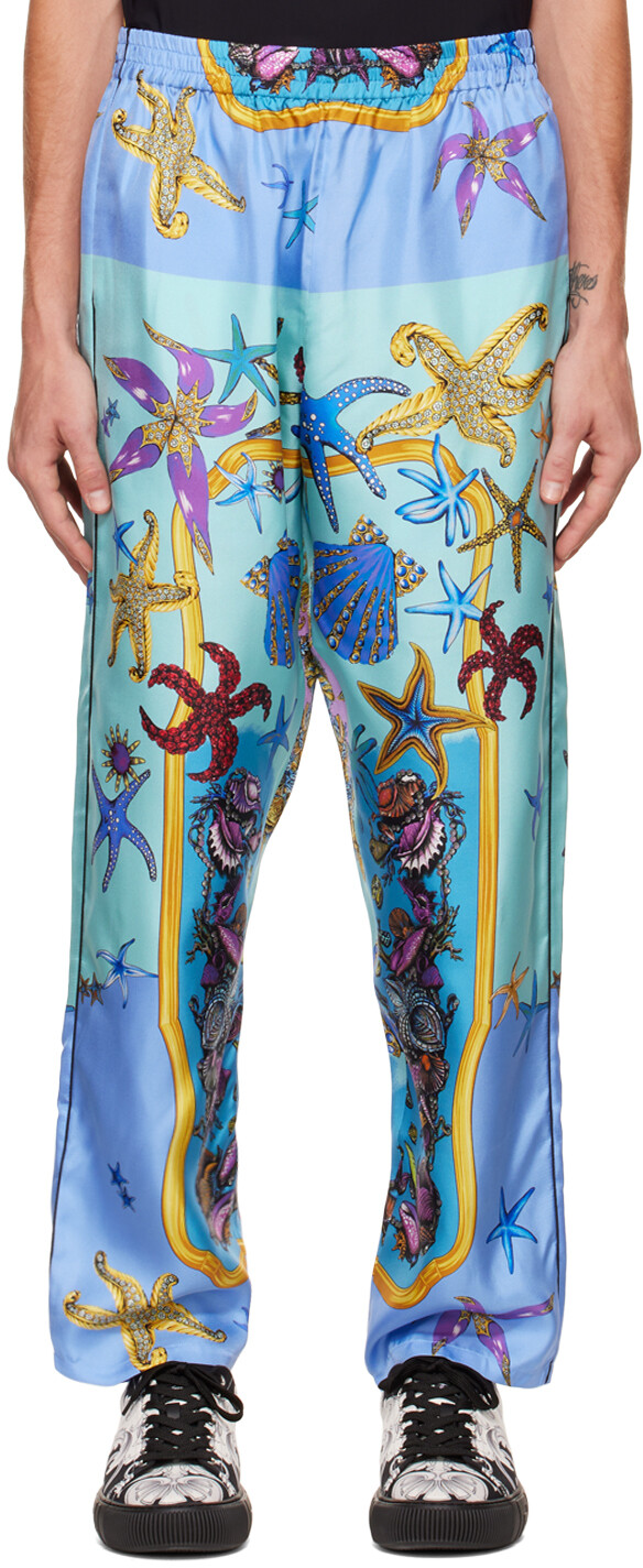 

Синий - Брюки Tresor De La Mer Lounge Versace Underwear
