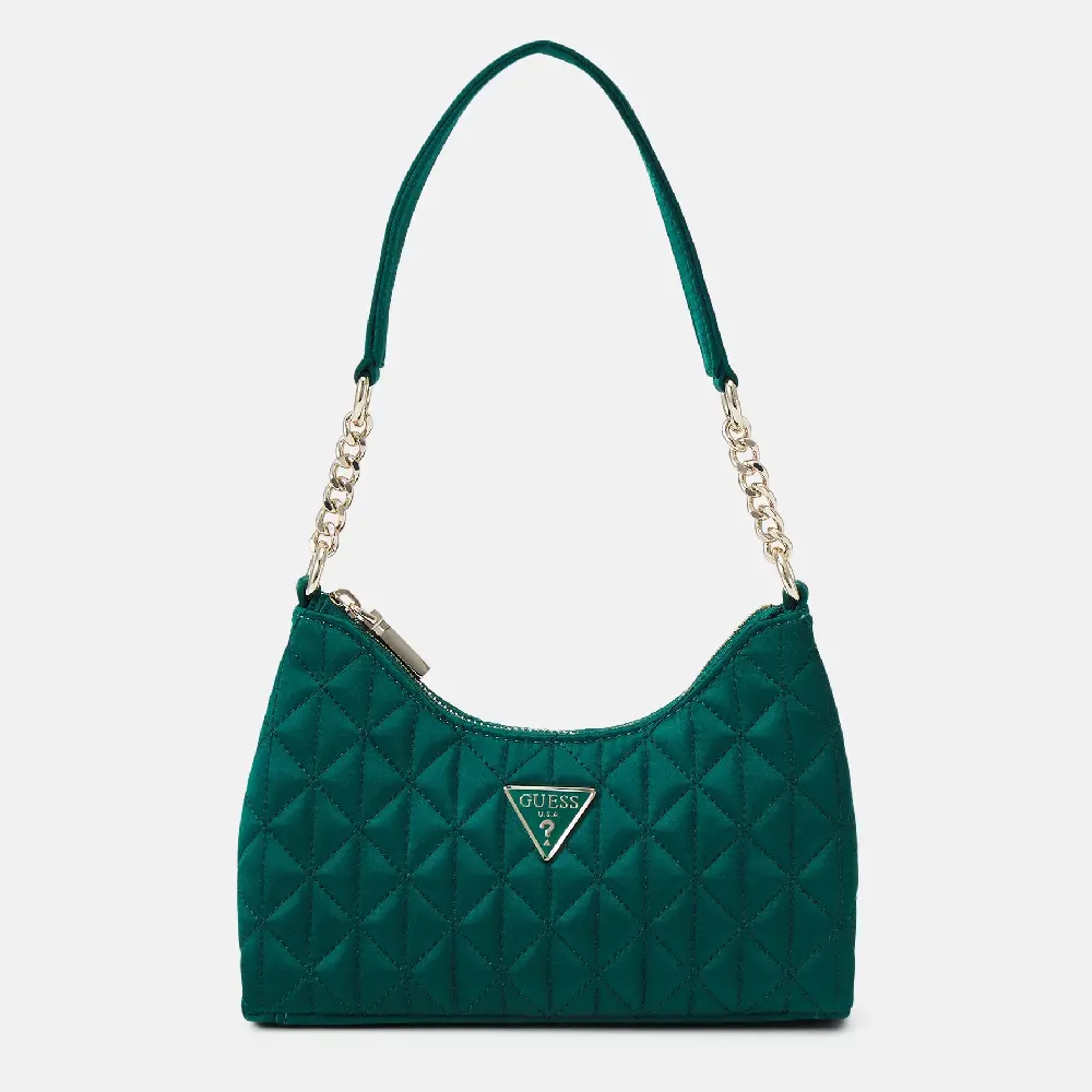 

Сумка Guess Velina Mini Top Zip Shoulder, темно-зеленый
