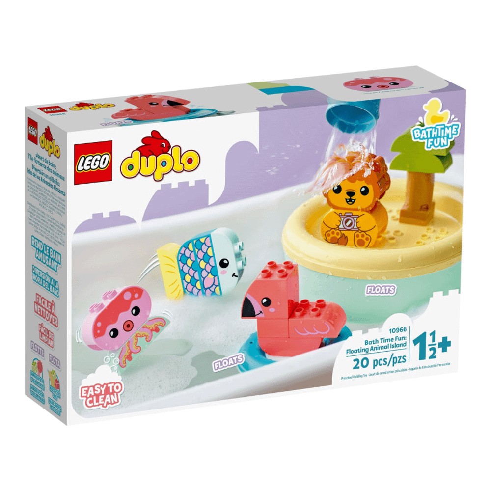 Конструктор LEGO DUPLO 10966 Ванна весело: Плавающий остров животных - фото