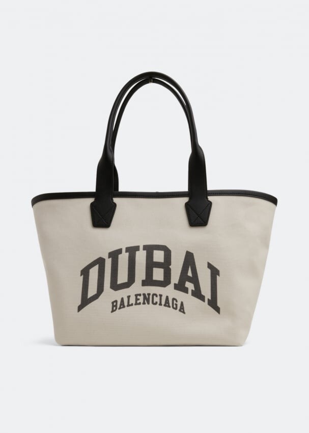 

Сумка-тоут BALENCIAGA Cities Dubai Jumbo small tote bag, бежевый