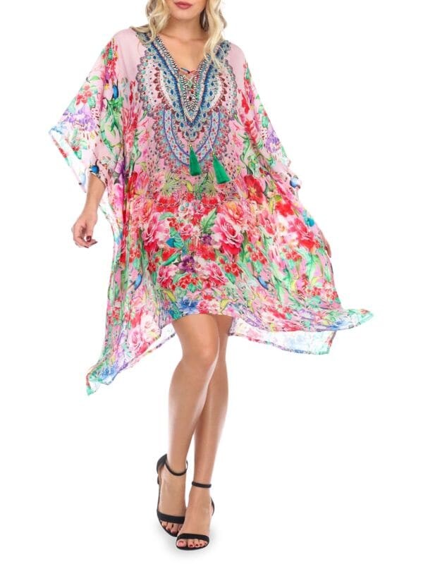 

Кафтан La Moda Clothing на завязках с принтом, endless summer