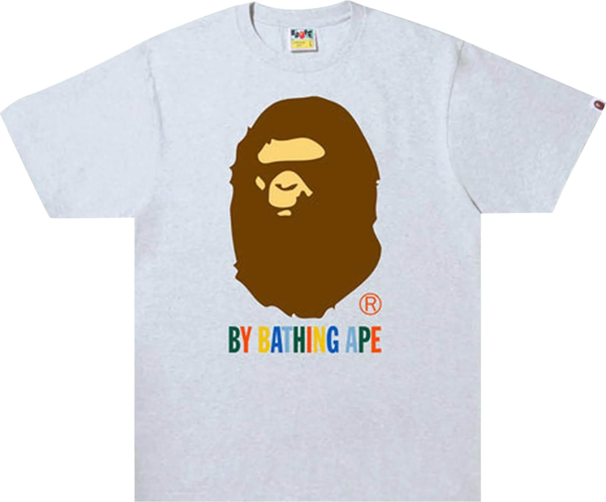 Футболка Bape Colors By Bathing Ape, серый - фото