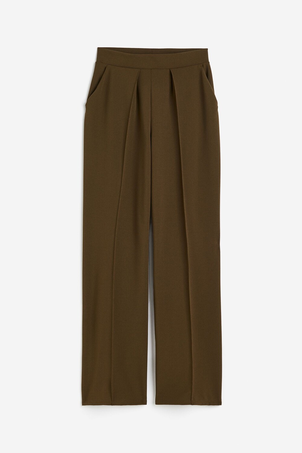 

Брюки H&M High-waist Dress, хаки