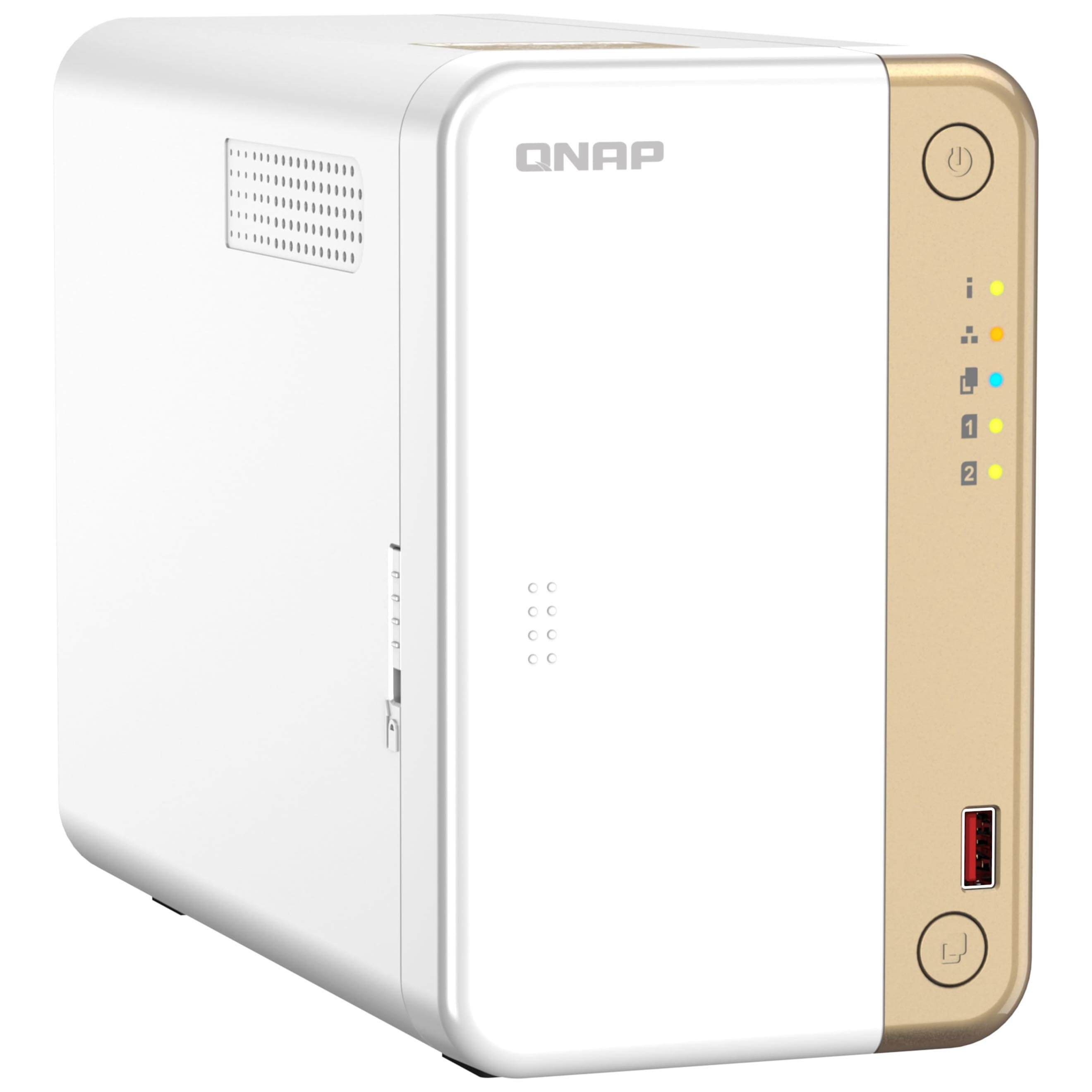 Сетевое хранилище QNAP TS-262 Nas, 2 отсека, без дисков, белый – купить  из-за границы через сервис «CDEK.Shopping»