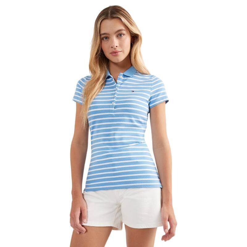 

Футболка Tommy Hilfiger Slim Fit Stripe Polo, синий