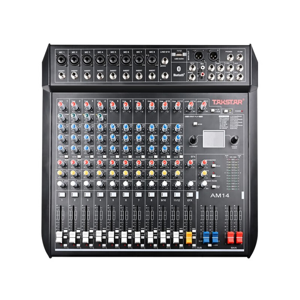 

Стереомикшер Takstar AM14 14-полосный микшер с Bluetooth