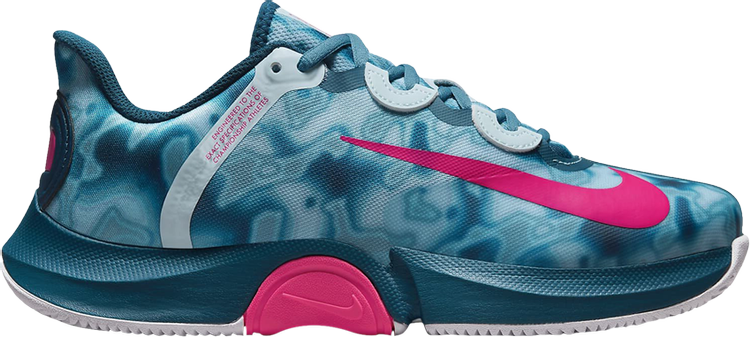 Кроссовки Nike Naomi Osaka x Wmns NikeCourt Air Zoom GP Turbo 'Glacier Blue Marble', синий фото