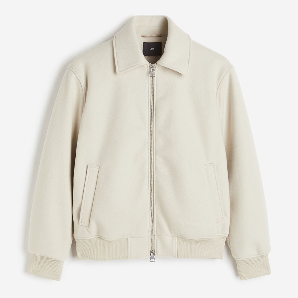 

Куртка H&M Regular Fit Wool-blend, светло-бежевый