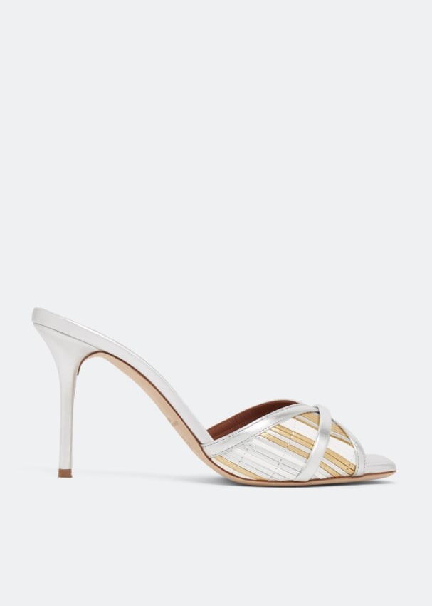 

Мюли MALONE SOULIERS Perla mules, серебряный