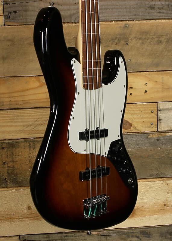 

Fender Player Fretless Jazz Bass 3-Color Sunburst Player Jazz Bass Fretless