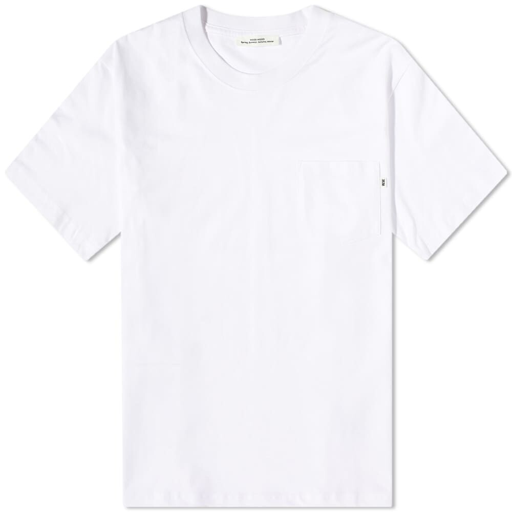 

Футболка Wood Wood Bobby Pocket Tee, Белый