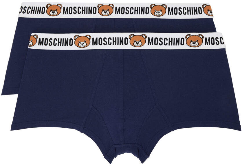 

Комплект из двух пар темно-синих боксеров Underbear Moschino