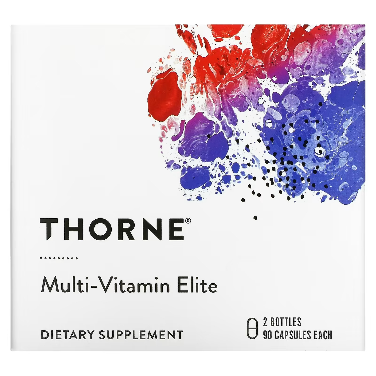 Thorne Research Multi-Vitamin Elite мультивитамины для приема утром и вечером, 180 капсул thorne research мультивитамины для мужчин старше 50 лет 180 капсул
