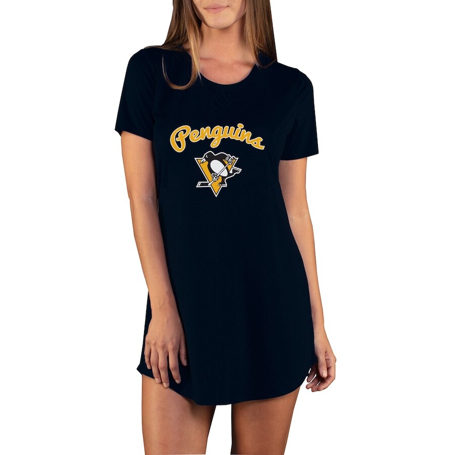

Ночная рубашка Concepts Sport Pittsburgh Penguins, черный