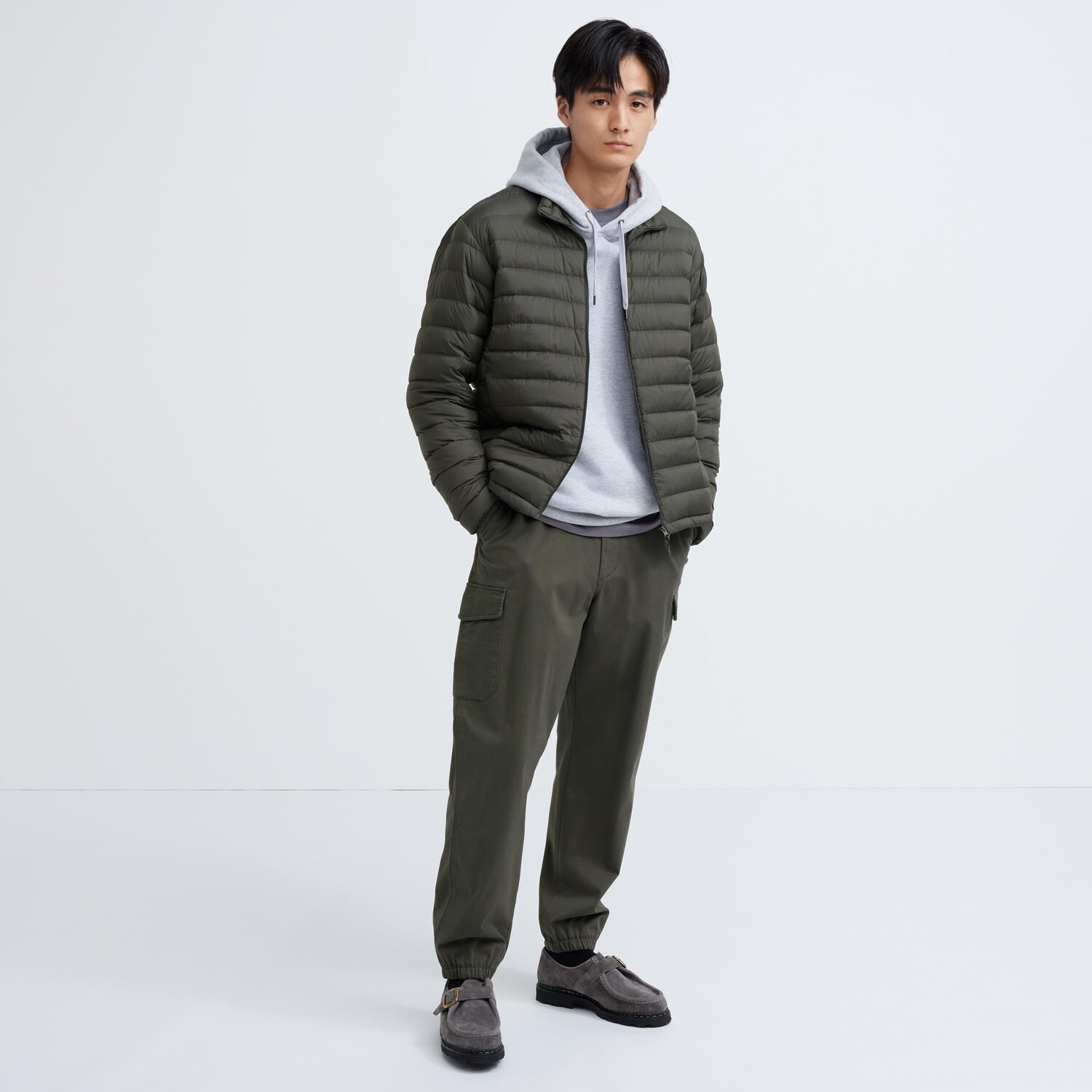

Брюки-карго Uniqlo, оливковый, Зеленый