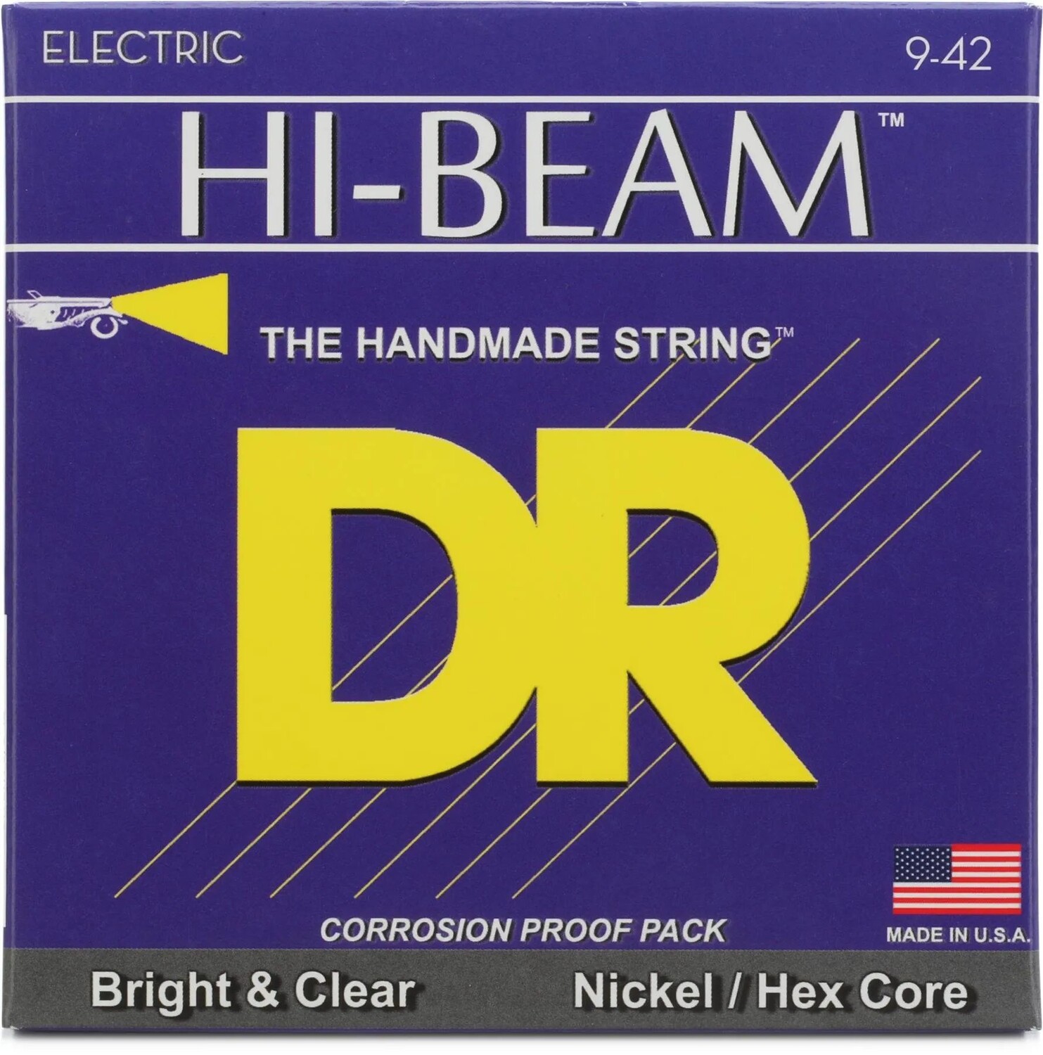 

Никелированные электрические струны DR Strings LTR-9 Hi-Beam — .009-.042 Light