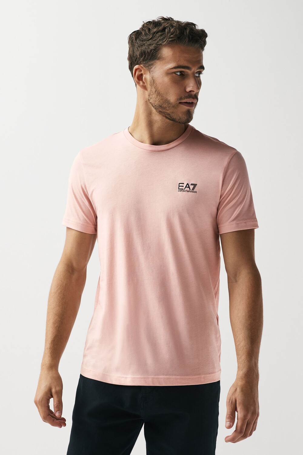 

Футболка с логотипом Emporio Armani EA7, розовый