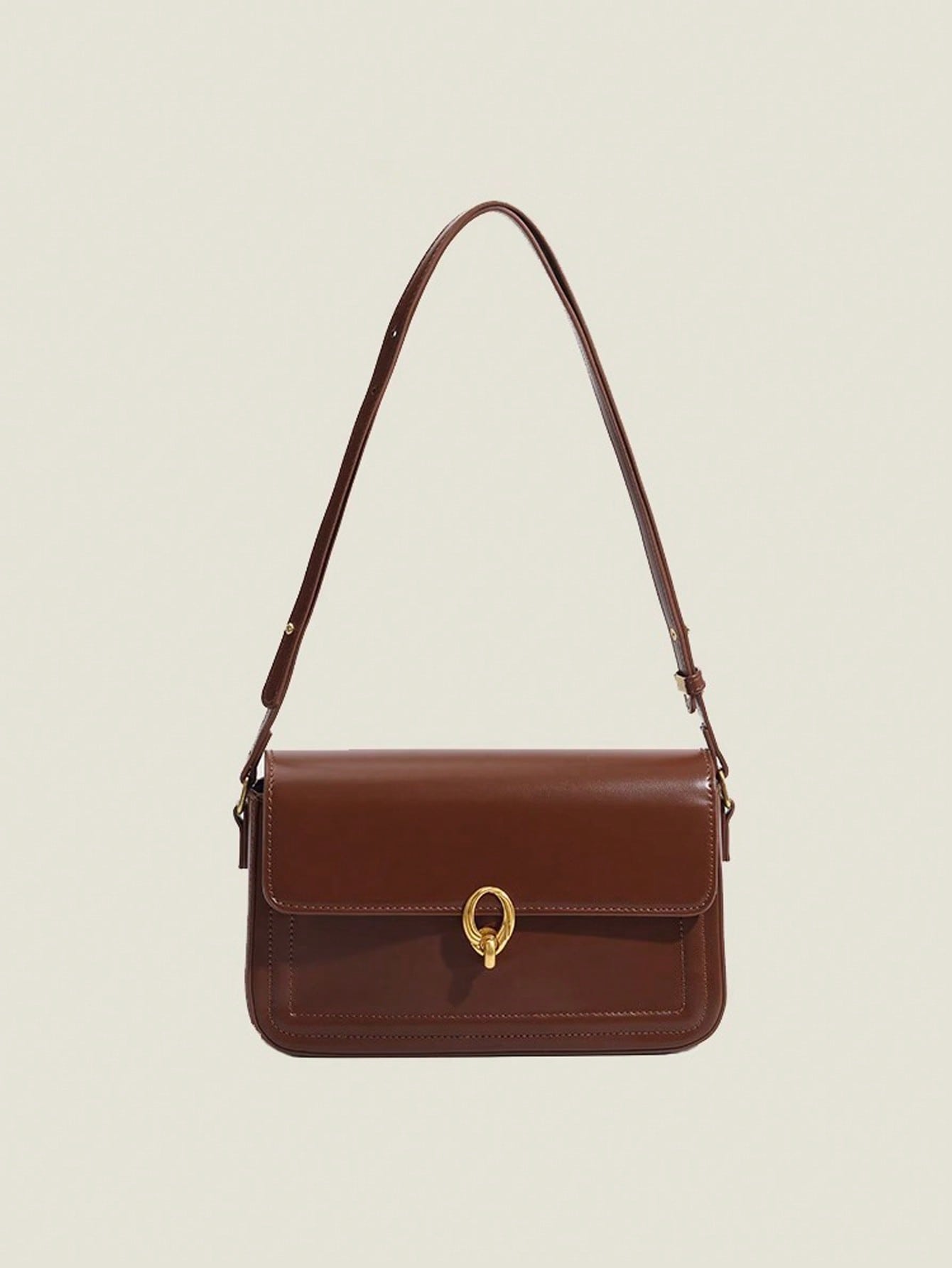 Роскошная винтажная женская сумка, коричневый