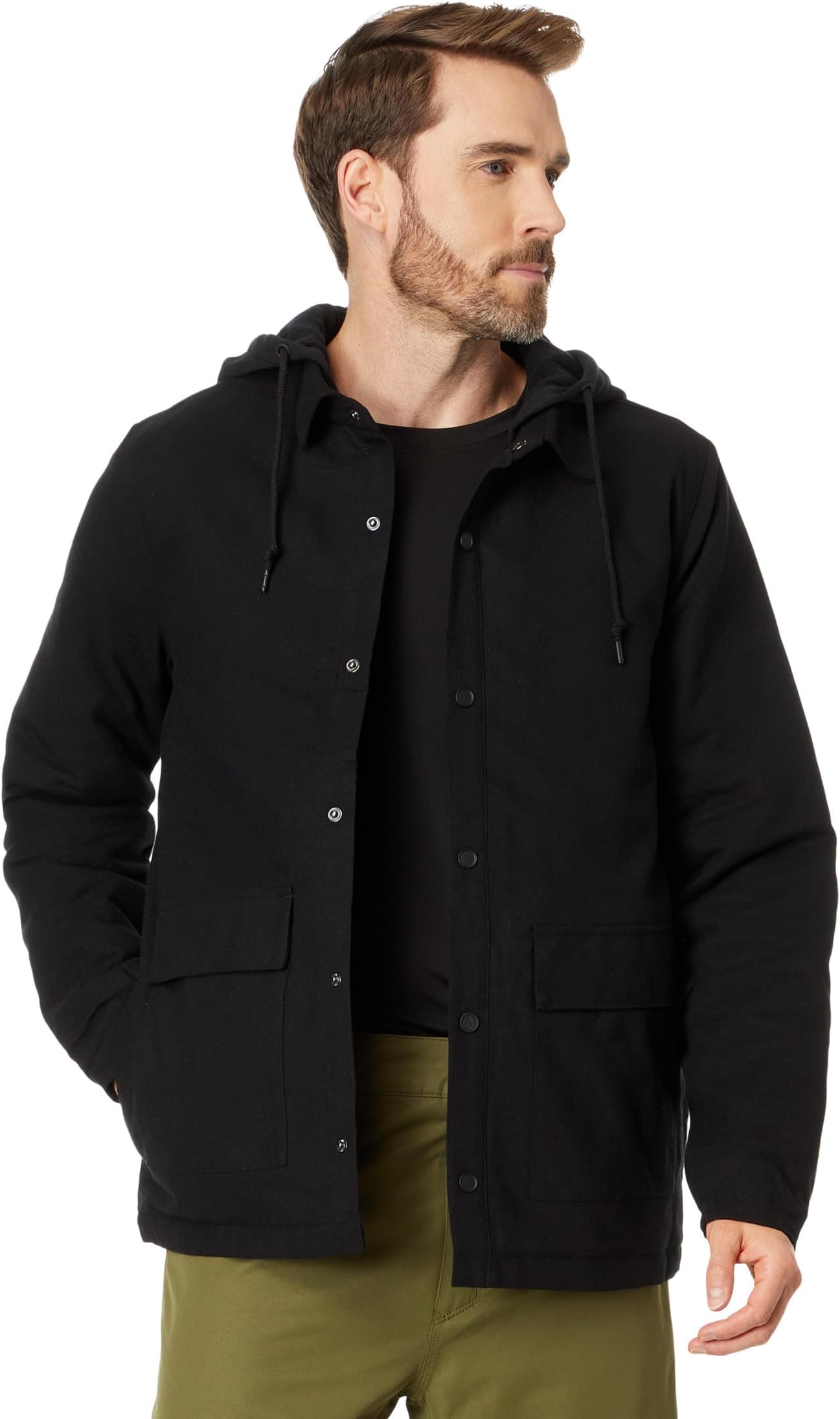 цена Толстовка Insulated Riding Hooded Flannel Volcom Snow, черный