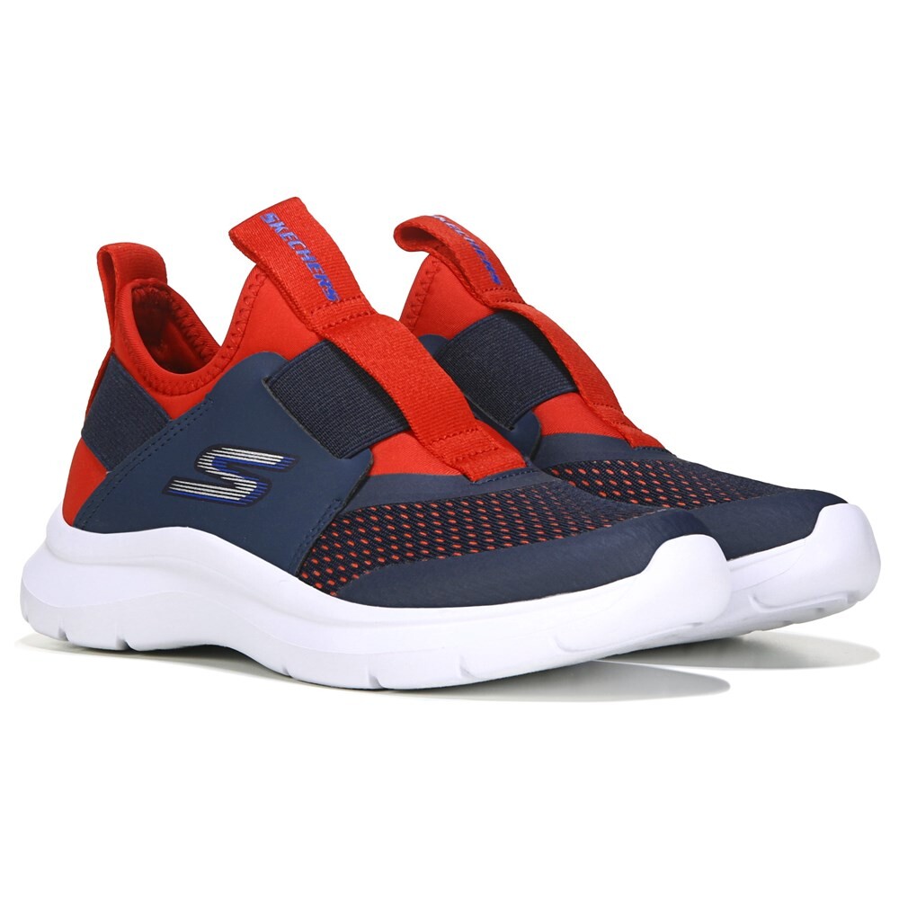 

Детские кроссовки без шнуровки с зажиганием Little/Big Kid Skechers, синий